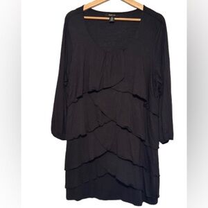 Style & Co. Black Layered Tunic dress